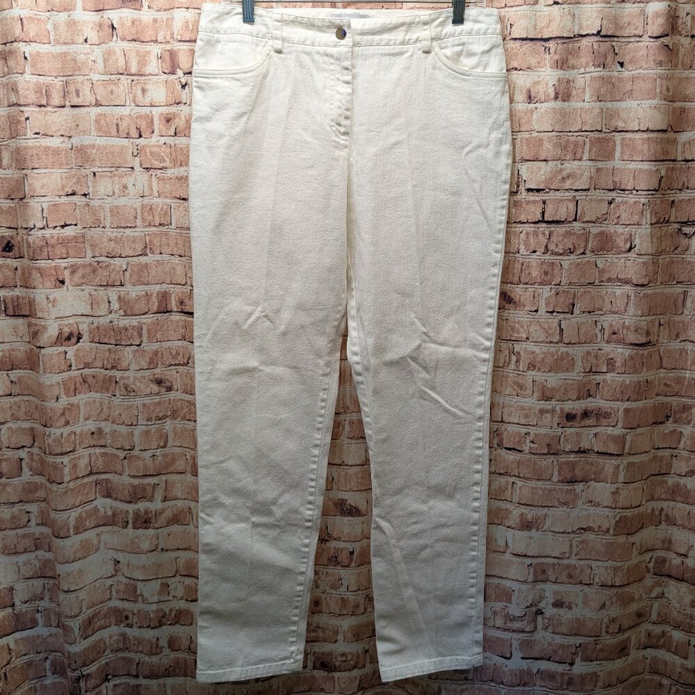 Elliott Lauren Jeans WHITE Denim Size 8